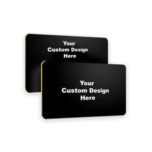 black pvc NFC card can be customized on double sided